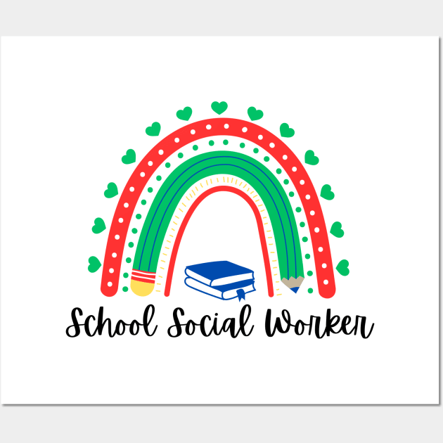 School Social Worker Wall Art by Adisa_store